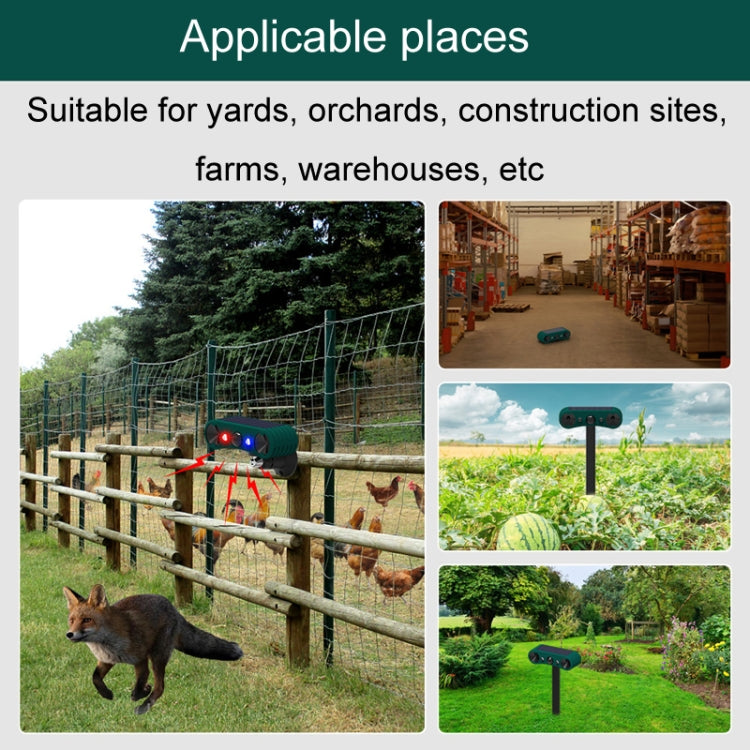 N911W Solar Powered Mouse Repeller Alarm Infrared Sensor Animal Repellent