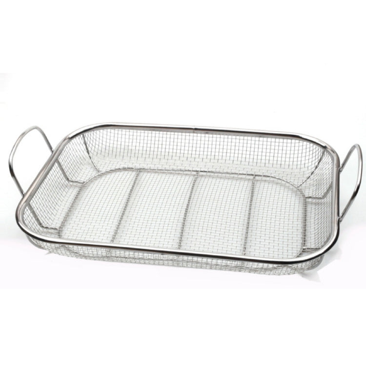Stainless Steel Square BBQ Basket Heightened Handle Anti-scalding Grill Basket