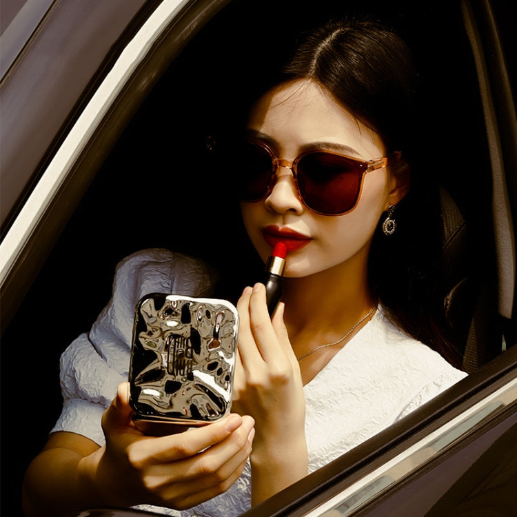 40LEDs HD Infinitely Dimmable Folding Makeup Mirror Portable Flip Double-sided Mirror