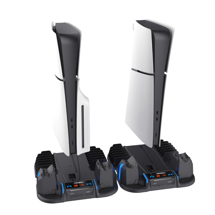 For Sony PS5 Slim PGTECH GP-521 Handle Charging Base Host Cooling Rack With Disc Rack