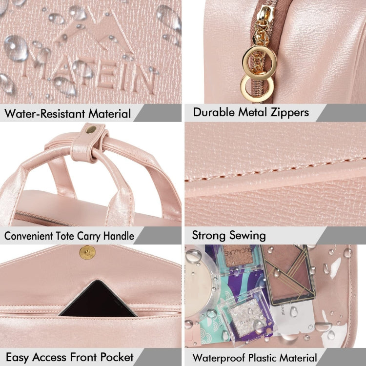 PU Large Capacity Waterproof Portable Toiletry Cosmetic Bag Travel Storage Bag