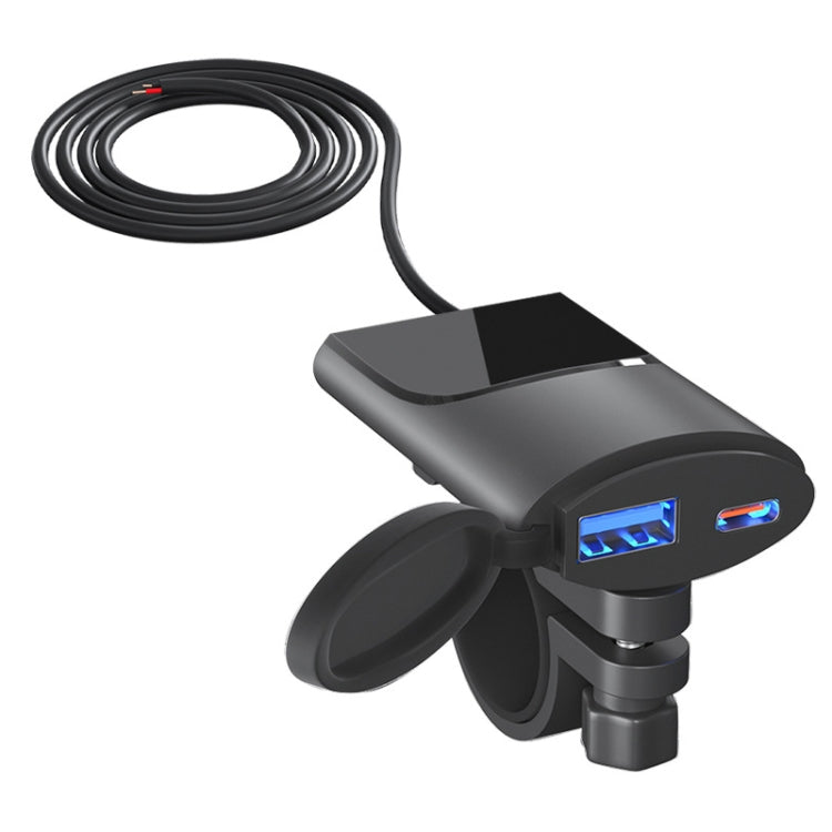Fast Charging Dual-USB QC3.0 Motorcycle Cell Phone Charger