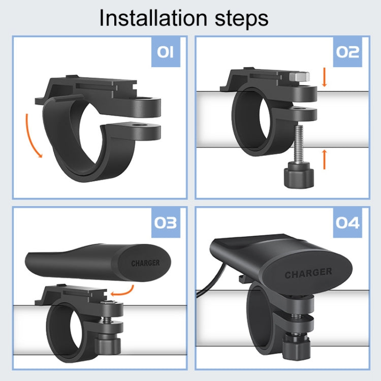 Fast Charging Dual-USB QC3.0 Motorcycle Cell Phone Charger