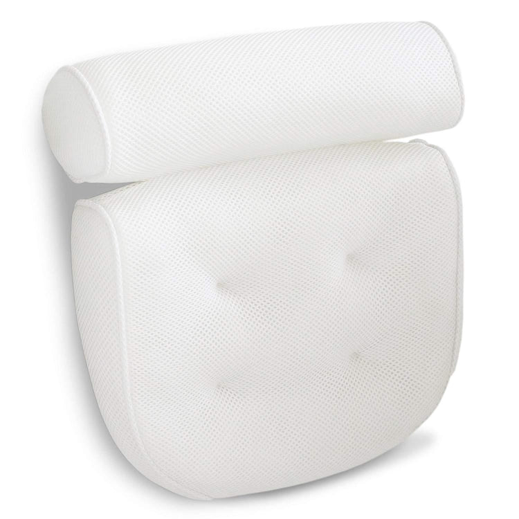 3D Breathable Mesh Bathtub Pillows for Neck Head and Back Support With 6 Suction Cups