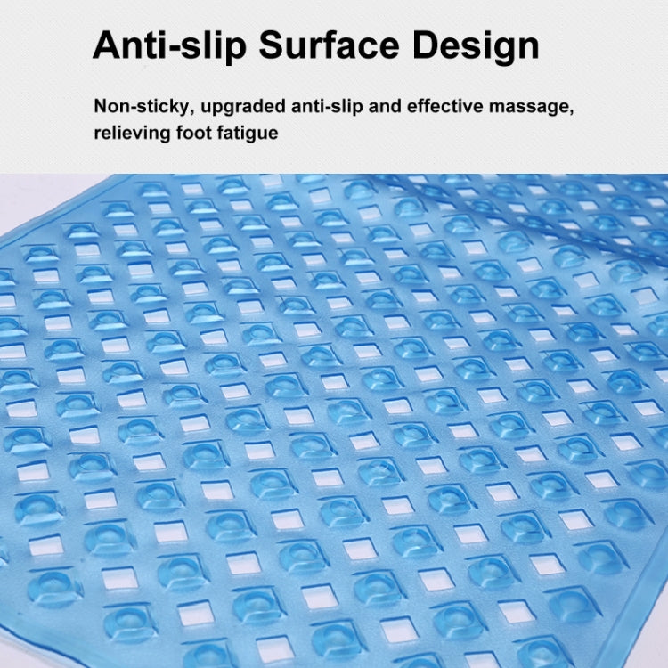 Non-slip Bath Mat Diamond Cut Bathtub Mats With Drain Holes And Suction Cup