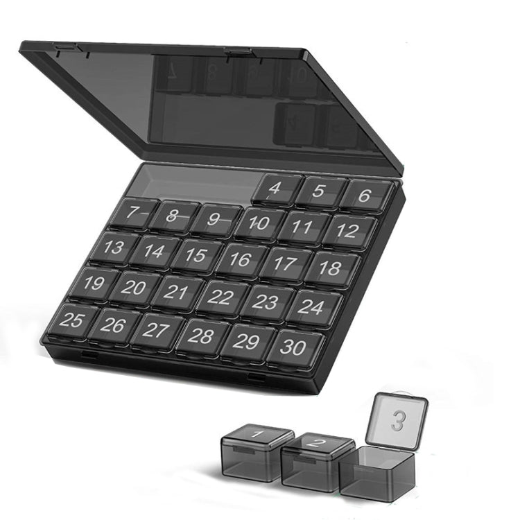 Monthly Pill Organizer 30 Days Pill Box Easy-Open Large Capacity Medicine Case