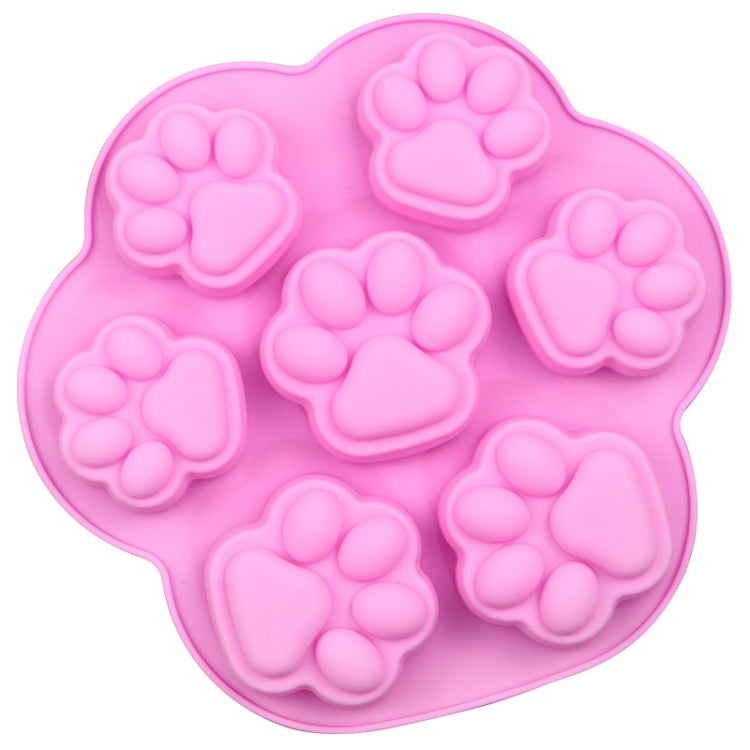 7 Cells Small and Large Cat Paw Silicone Cake Mould Cartoon DIY Handmade Essential Oil Soap Moulds
