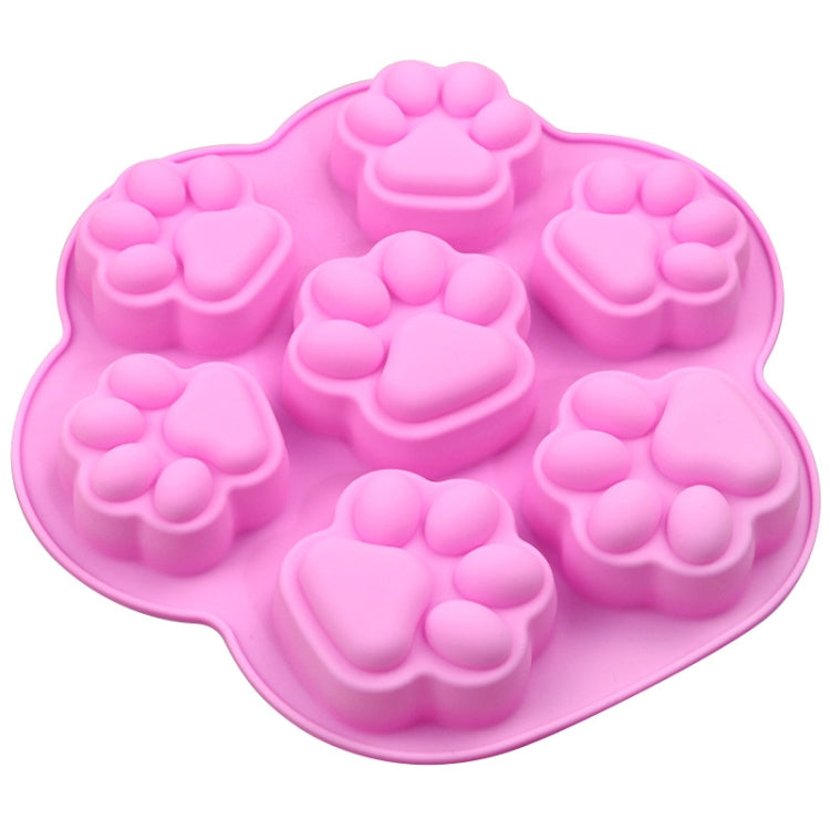 7 Cells Small and Large Cat Paw Silicone Cake Mould Cartoon DIY Handmade Essential Oil Soap Moulds