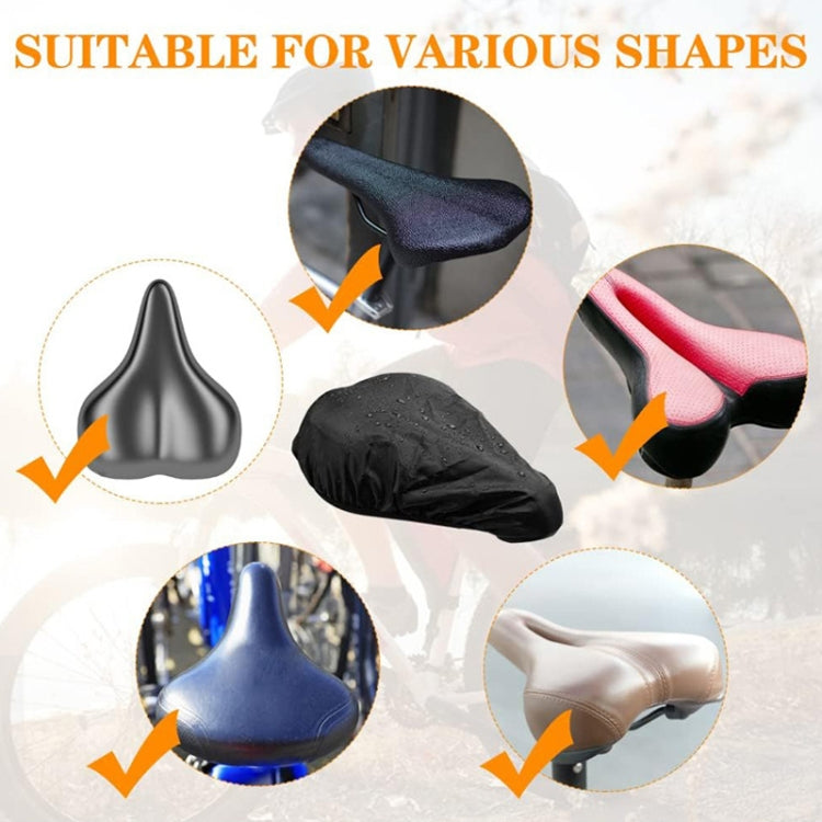 2pcs Bicycle Saddle Waterproof Dustproof Sun Protection Cover