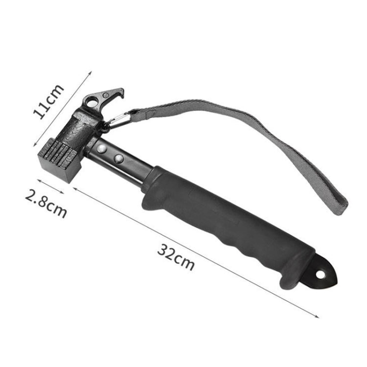 Outdoor Camping Tent Canopy Nail Hammer Multi-Function Nail Puller