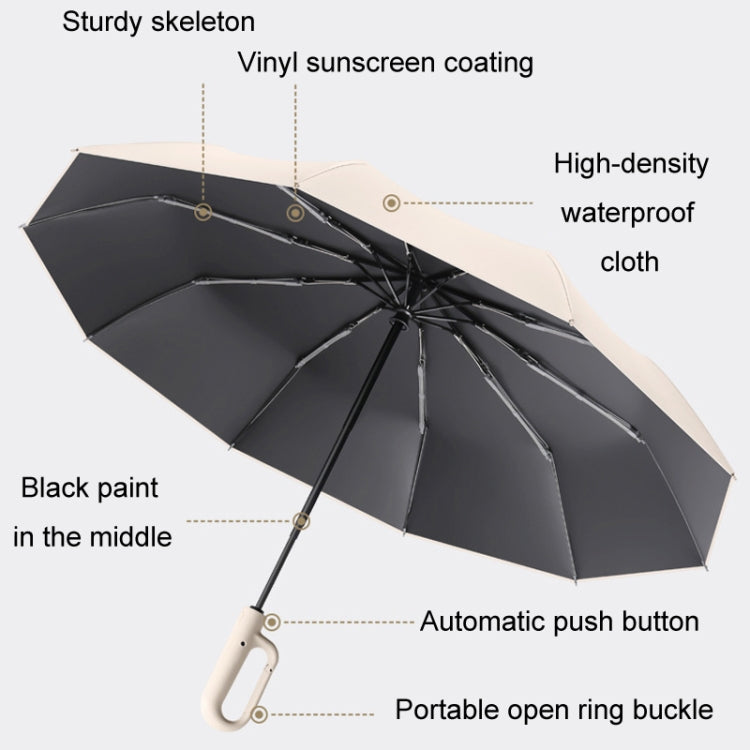 Fully Automatic Rain Or Shine Umbrella Foldable Unisex Sun Shade Umbrella