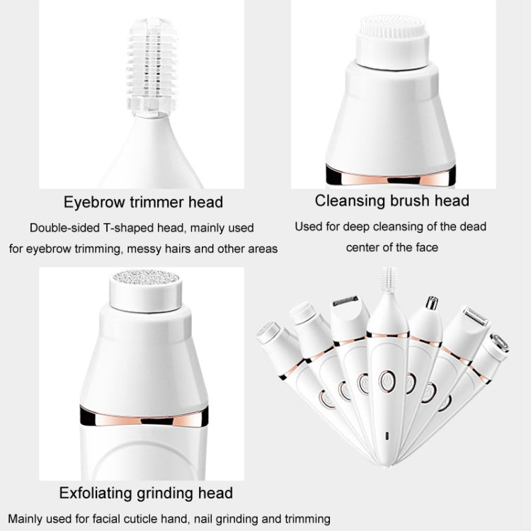 7 In 1 Multifunction Women Shaver USB Charging Epilator Eyebrow Trimmer