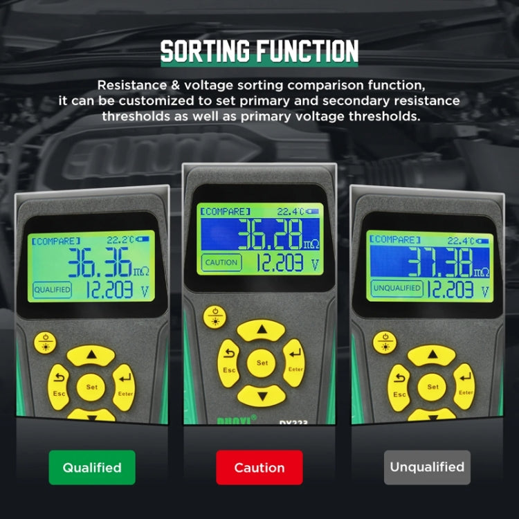 DUOYI DY223 Electrical Vehicle Voltage Testing And Fault Diagnostic Instrument