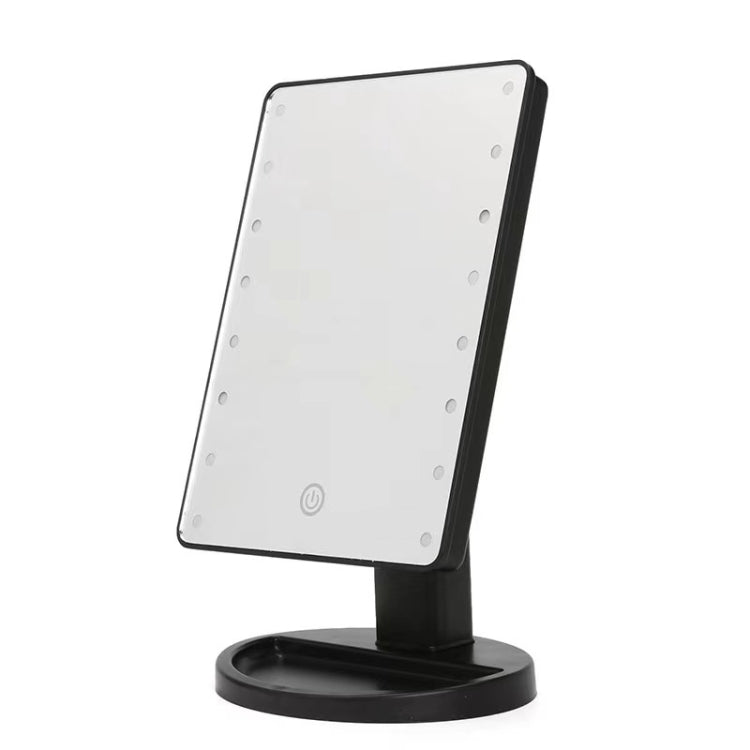 LED Desktop Makeup Mirror Rotatable Dimmable With Touch Switch Vanity Mirrors