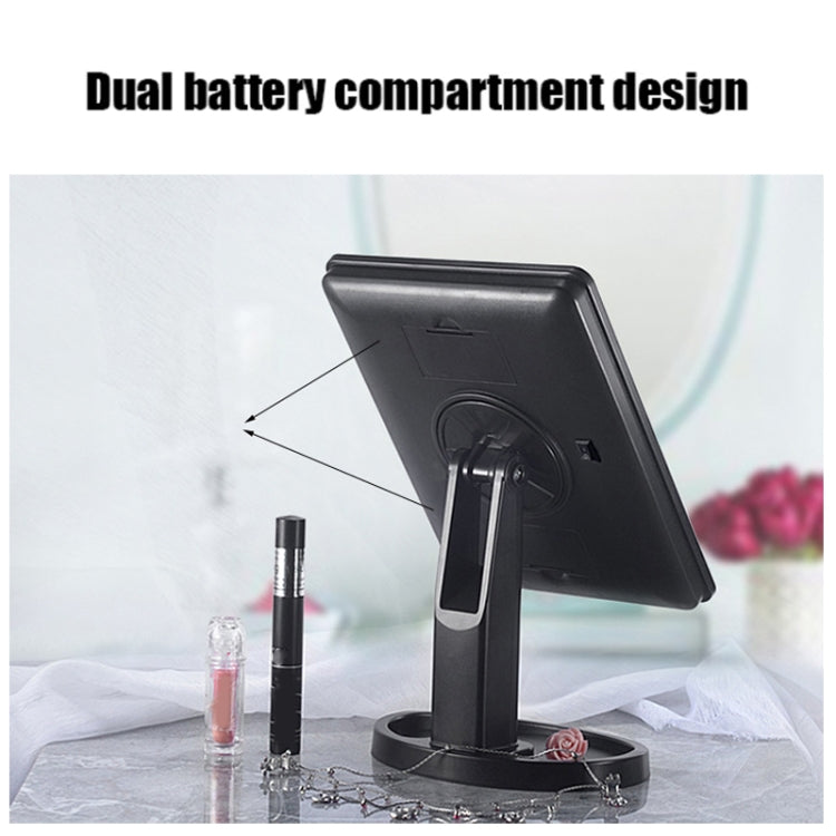 LED Desktop Makeup Mirror Rotatable Dimmable With Touch Switch Vanity Mirrors