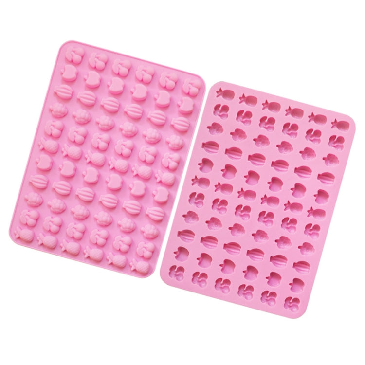 66 Grids Fruit Silicone Fudge Molds Mini Candy Molds