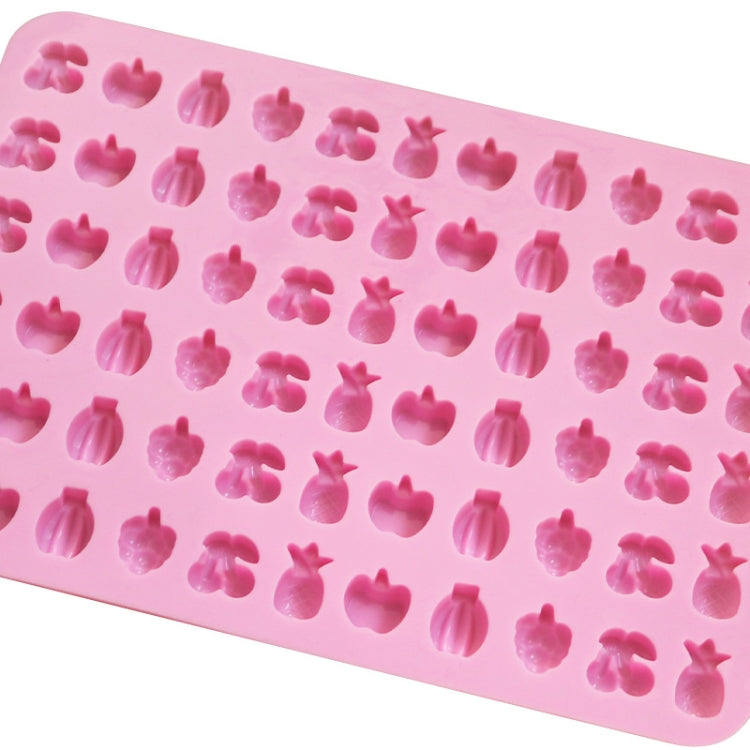 66 Grids Fruit Silicone Fudge Molds Mini Candy Molds