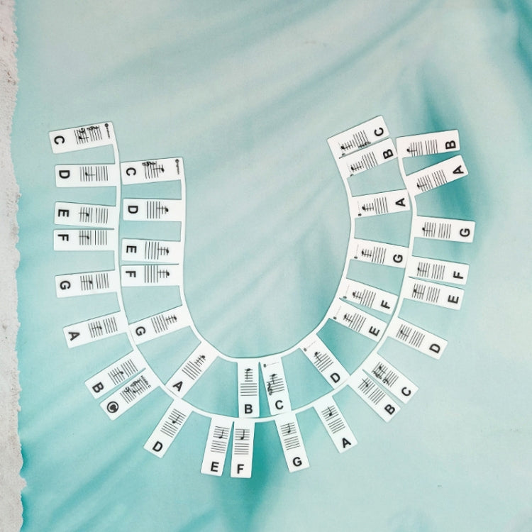 Silicone Piano Notes Guide Removable Piano Keyboard