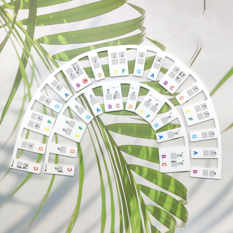 Silicone Piano Notes Guide Removable Piano Keyboard