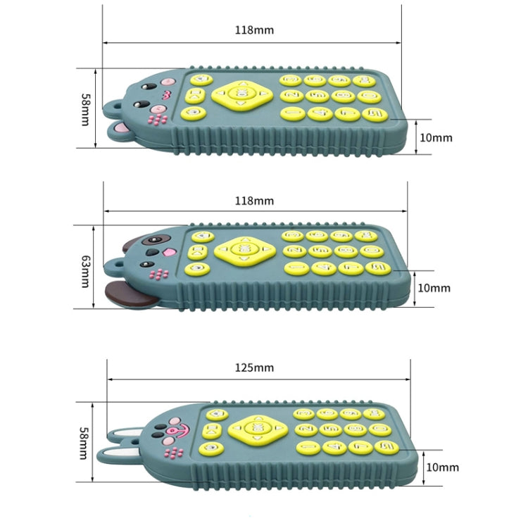 Cartoon Reomte Baby Teething Toys Silicone Baby Teether for Newborn Toddlers Infants