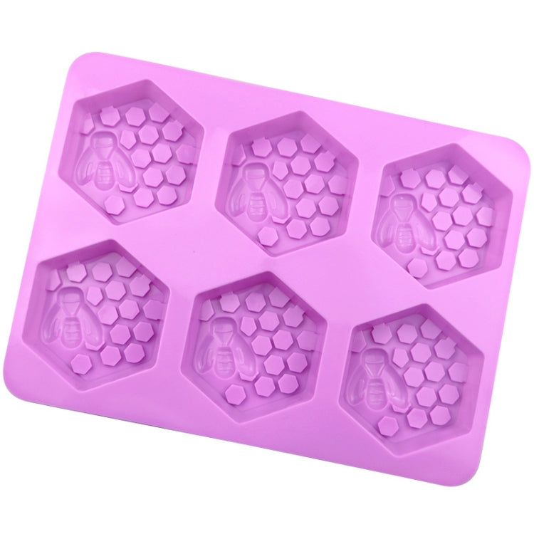 6 Grids Bee Hive Silicone Cake Molds Handmade Aroma Soap Mould