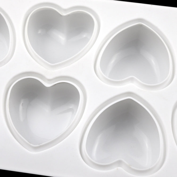8 Grids Heart Silicone Chocolate Mold Handmade Aroma Soap Mould