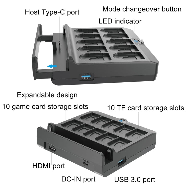 For Switch / Switch OLED Iplay NG-SW279 Cast Screen Charger Video Conversion Dock With Storage