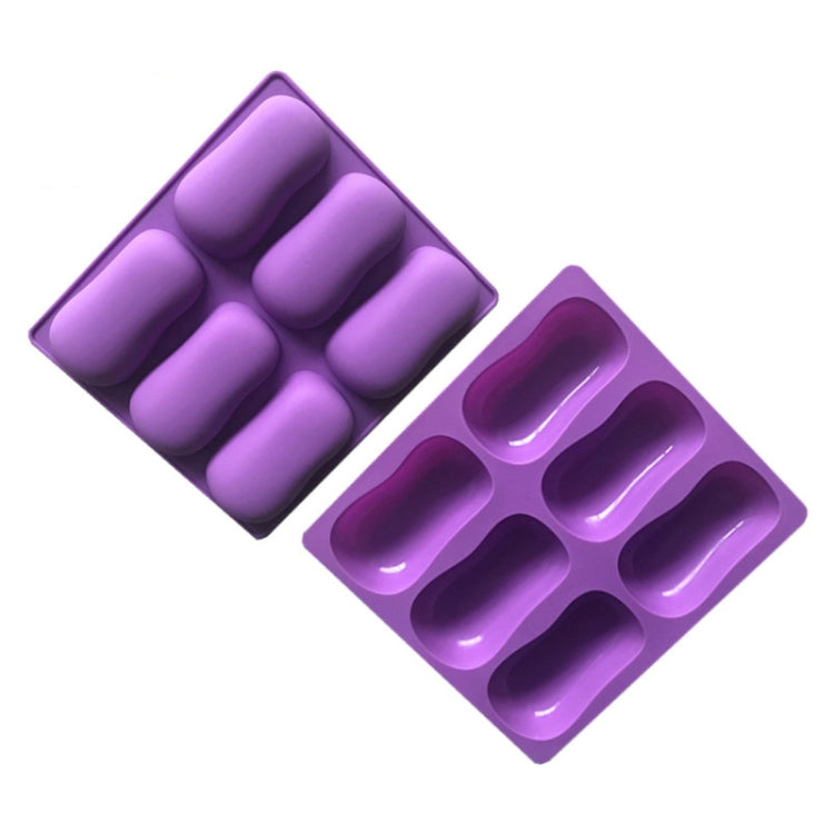 6 Grids Handmade Aromatherapy Soap Mould Baking DIY Silicone Molds