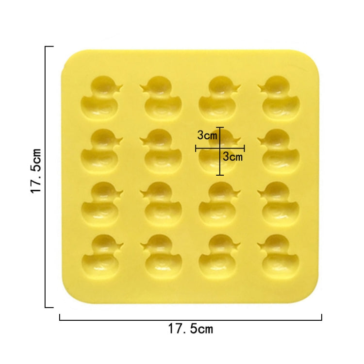 Cute Yellow Duck Silicone Chocolate Mould Fire Lacquer Wax Mold