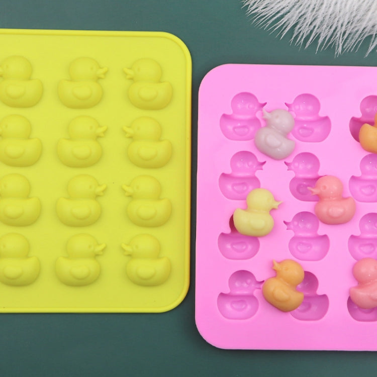 Cute Yellow Duck Silicone Chocolate Mould Fire Lacquer Wax Mold