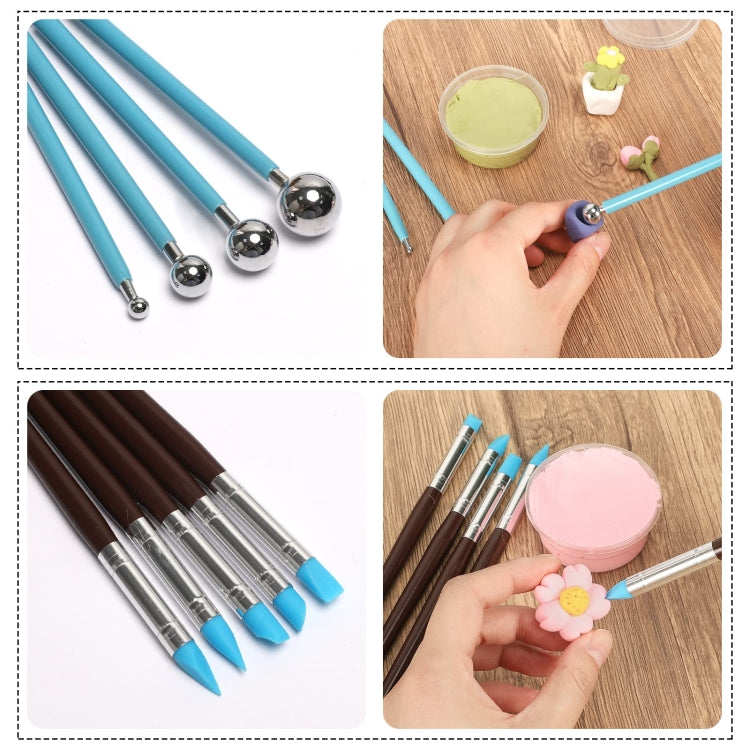61 In 1 Clay Tools Kit Ceramics DIY Clay Sculpting Tools for Pottery Craft, Baking, Carving