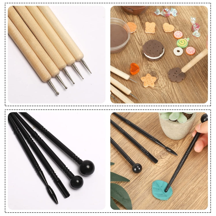 61 In 1 Clay Tools Kit Ceramics DIY Clay Sculpting Tools for Pottery Craft, Baking, Carving