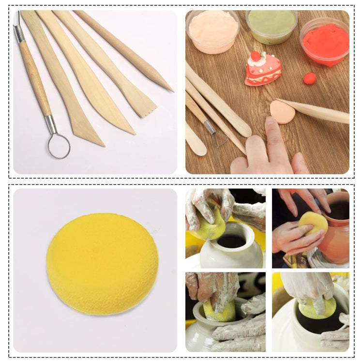 42 In 1 Clay Tools Kit Ceramics DIY Clay Sculpting Tools for Pottery Craft, Baking, Carving