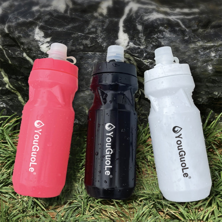 YouGuoLe 600ml PP5 Plastic Outdoor Bicycle Cycling Fitness Squeeze Water Cup