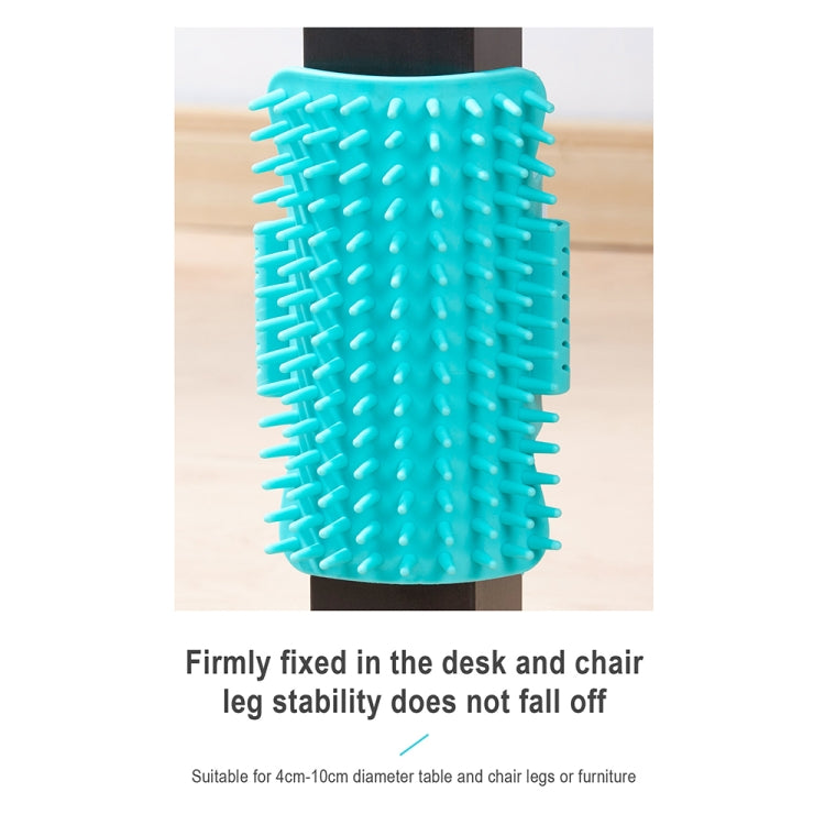 3pcs Pet Table Leg Hair Rubbing Massage Brush Cat Scratcher