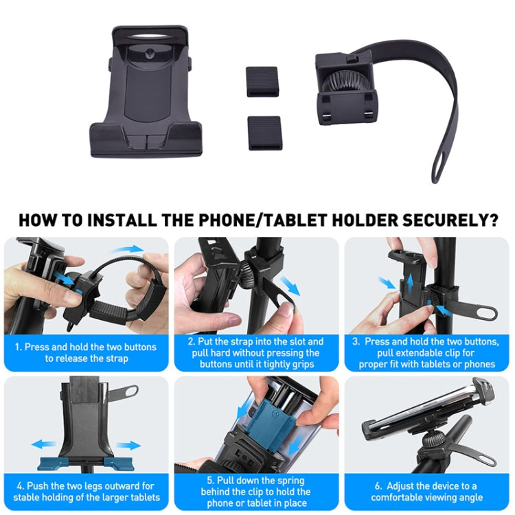 Bicycle Motorcycle Fitness Equipment Baby Carriage Mobile Phone Tablet Universal Holder