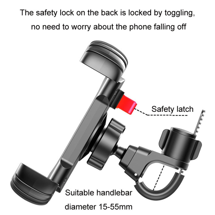 Bicycle Phone Holder Shockproof Handlebar For Fixing Shooting Equipment