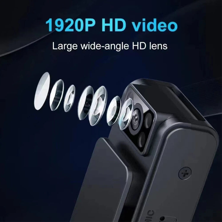 1080P Video Recorder 130 Degree Wide Angle Lens Camera With Back Clip Infrared Night Vision