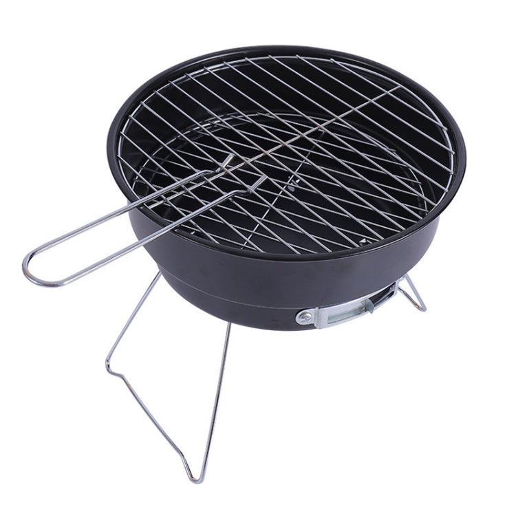 Portable Small Outdoor Folding Round BBQ Grill Wild Camping Cooking Tools