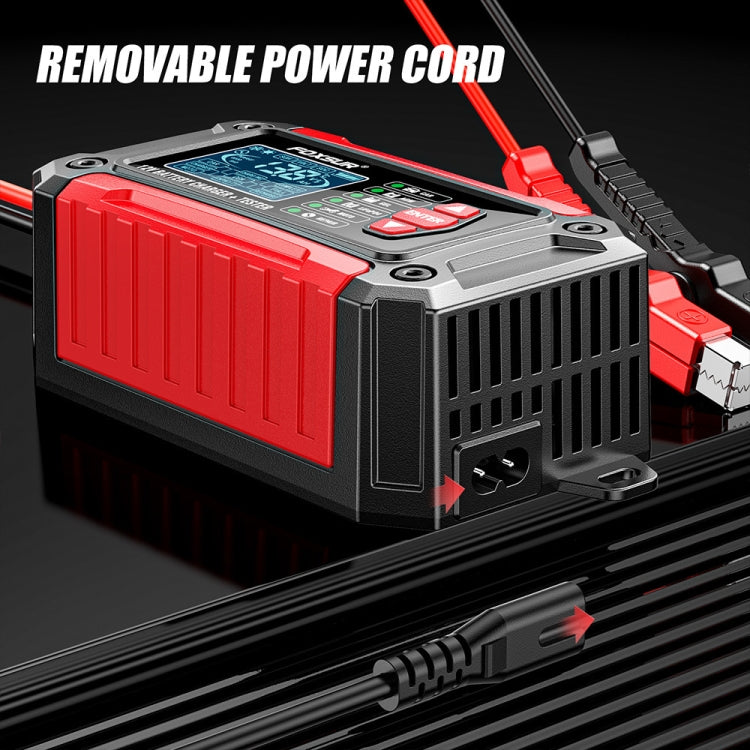 FOXSUR Cars Motorcycles 12V Lithium Cattery Charger With Battery Detection