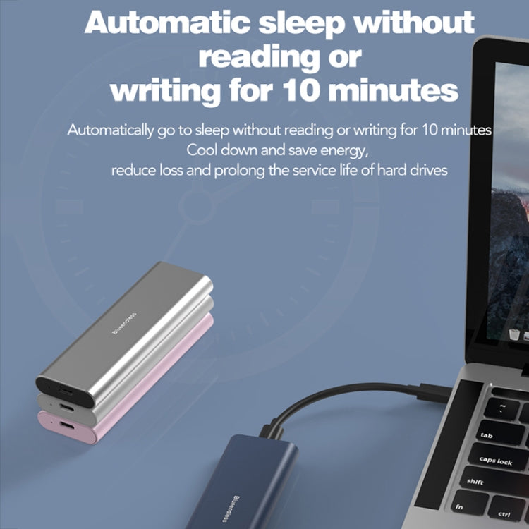 Blueendless M2815SN M.2 Dual Protocol Type-C 3.1 Mobile Hard Disk Box Laptop External SSD