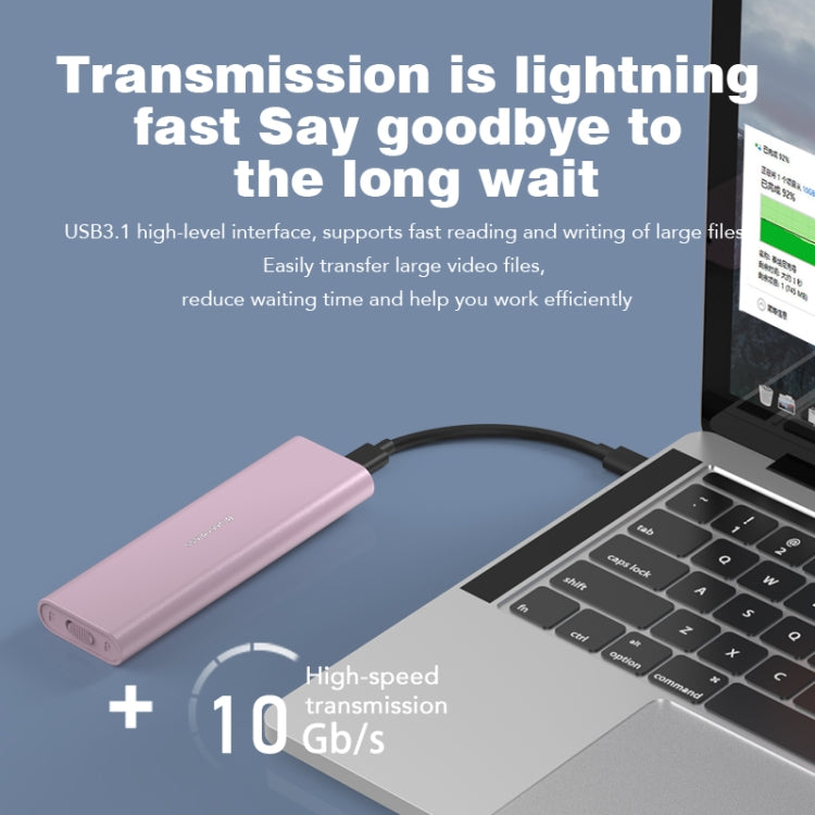 Blueendless M2815SN M.2 Dual Protocol Type-C 3.1 Mobile Hard Disk Box Laptop External SSD