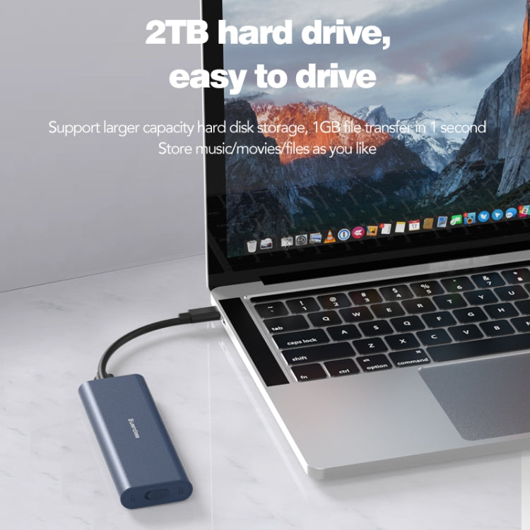 Blueendless M2815SN M.2 Dual Protocol Type-C 3.1 Mobile Hard Disk Box Laptop External SSD