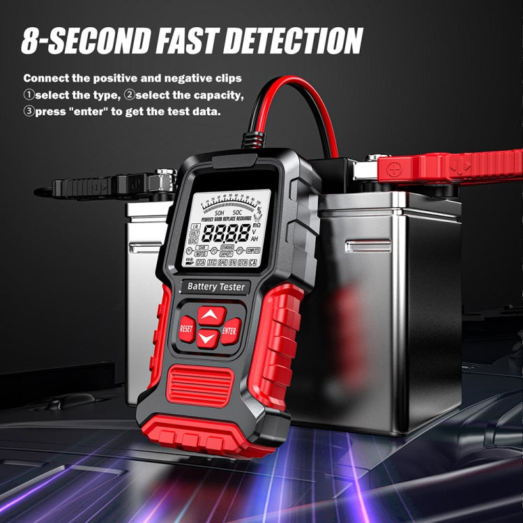 FOXSUR Automobile Motorcycle Battery Voltage Capacity Tester