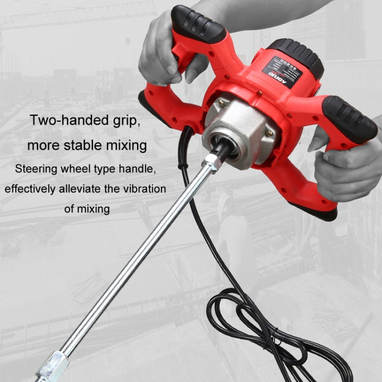 AOTUO 220V High Power Industrial Grade Electrical Mixer Handheld Concrete Paint Mixer