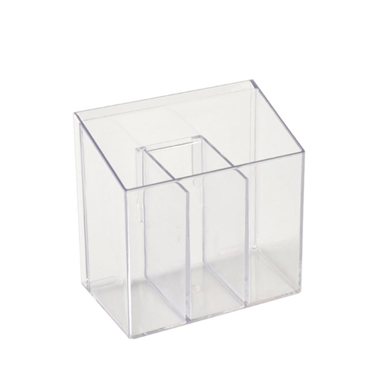 3-Compartment Clear Plastic Organizers Wall-Mounted Cosmetic Storage Box