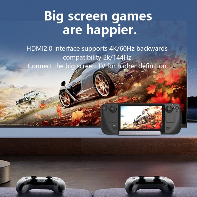 For Steam Deck/ROG Blueendless DS601 Type-C Game Console Base HUB Docking Station