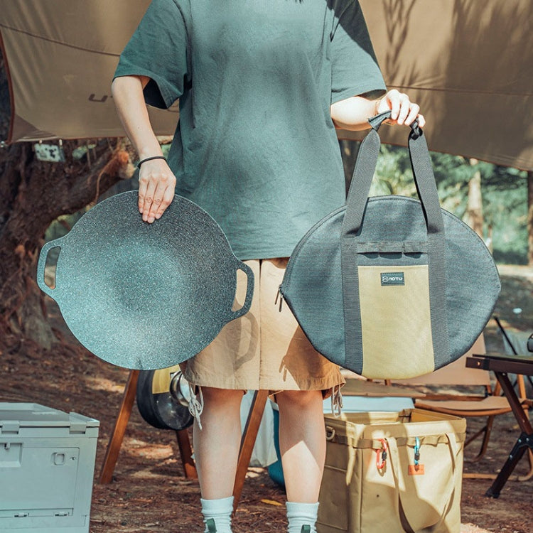 Outdoor Cast Iron Pot Storage Bag Grill Frying Pan Handheld Thickened Storage Bag