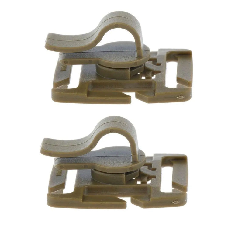 AOTU AT9005 2pcs Adjustable Water Bag Clip 360 Degree Rotatable Outdoor Backpack Accessories Drinking Bag Tube Clip