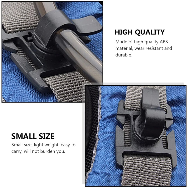 AOTU AT9005 2pcs Adjustable Water Bag Clip 360 Degree Rotatable Outdoor Backpack Accessories Drinking Bag Tube Clip